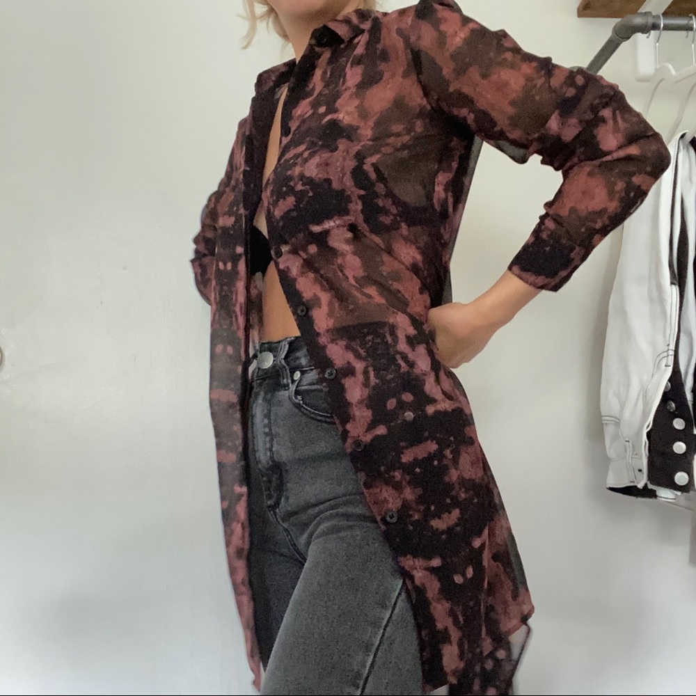 H&M Long Sheer Blouse